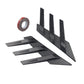 General Motors rear window side spoiler splitter triangle louver decorative side wing fender air vent modification