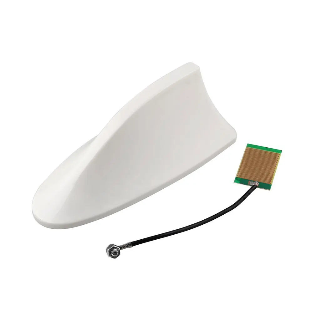 Universal Antenna Black Car Shark Shade Fin Roof ABS Decorative FM/AM Signal Function Protective Aerials For Fo-rd All Cars
