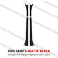 For Tesla Model 3 Y Highland 2017-2024 Side Skirts Body Kits Carbon Fiber Pattern Black ABS Fast Tunning For Tesla Accessories