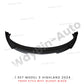 Front Lip For Tesla Model 3 Highland 2024 Front Bumper Lip Spoiler Glossy Black Carbon Body Kits Model 3 + Auto Accessories