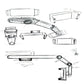Sun Visor Phone Holder for Car Multifunctional 360° Rotating Sun Visor Cell Phone Holder with IPhone/Samsung/Android