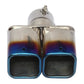 Dual/Single Exhaust Tip Inlet Bolt-on Square Round Edge Tailpipe Muffler Tip Double Outlets Tailpipe Replacement Accessory ﻿