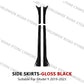 For Tesla Model 3 Y Highland 2017-2024 Side Skirts Body Kits Carbon Fiber Pattern Black ABS Fast Tunning For Tesla Accessories