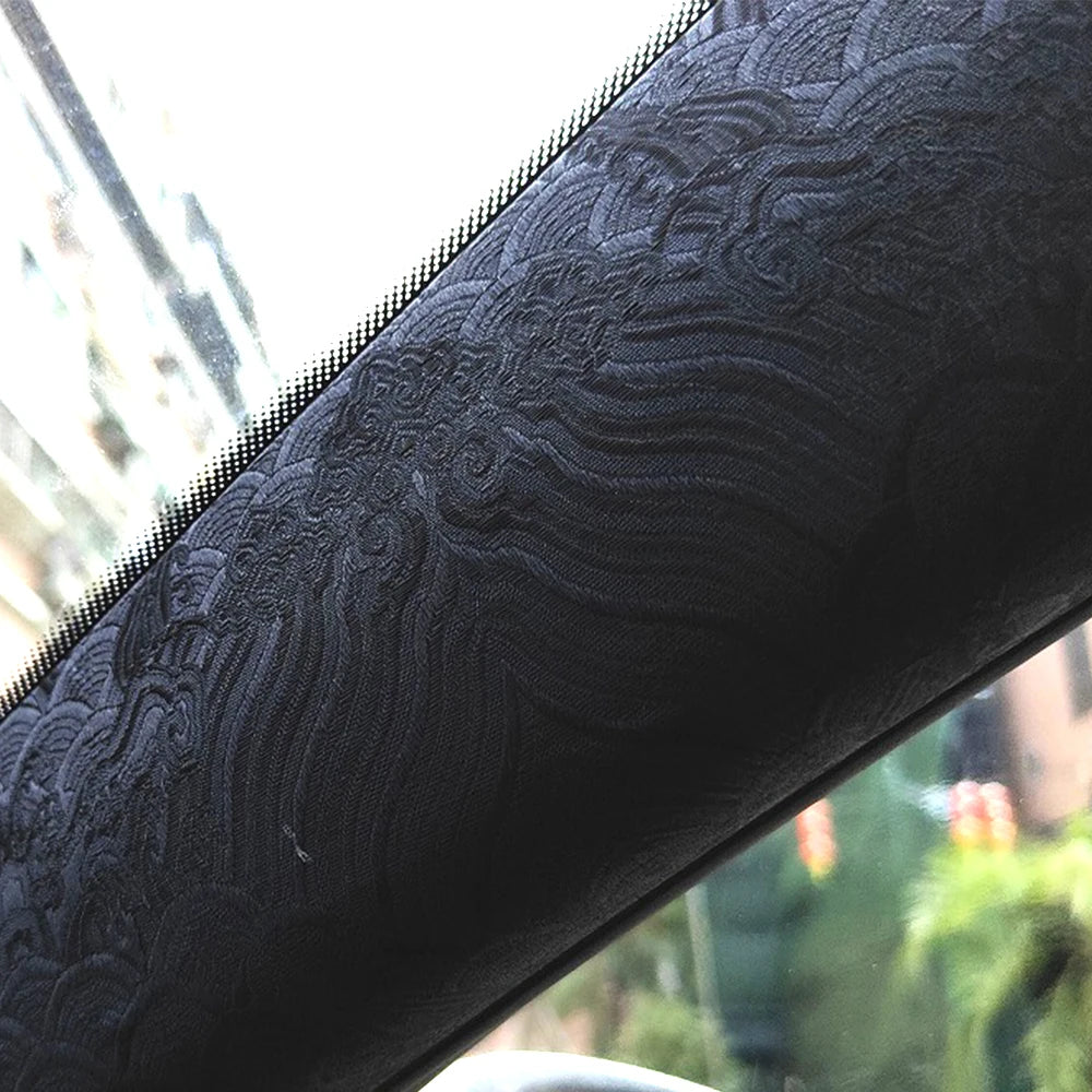 JDM style car interior creative stickers, adhesive embroidery, trendy car stickers, interior ceiling modification, abc pillars