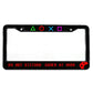 Game Series US Standard License Plate Frame US Canada Mexico License Plate Frame Aluminum Alloy License Plate Cover