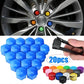 17mm/19mm/21mm 20Pcs Car Wheel Nut Caps Protection Covers Caps Auto Hub Screw Cover Tire Bolt Nut Cap Tyre Decoration Anti-Rust