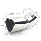 Dual/Single Exhaust Tip Inlet Bolt-on Square Round Edge Tailpipe Muffler Tip Double Outlets Tailpipe Replacement Accessory ﻿