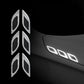 6pcs Car 3D Reflective Carbon Fiber Sticker Fashion Car Styling Reflective Strips Night Safety Warning Auto Exterior Accessories