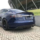 For Tesla Model S 2017  Carbon Fiber Back lip Car Bumper Diffuser Rear Splitters Spoiler Car Accessories body kit