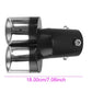 Universal Curved Double Outlet Car Exhaust Trim Muffler Pipe Tail Car Decoration Chrome Tail Pipe Stainless Steel Car Styling