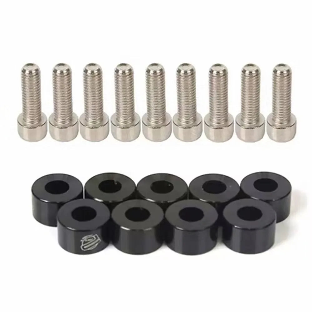Universal 9PCS M8 Car Styling Modification JDM Sticker Stickers Password Fender Washer License Plate Bolts Auto Accessories