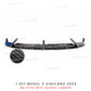 Front Lip For Tesla Model 3 Highland 2024 Front Bumper Lip Spoiler Glossy Black Carbon Body Kits Model 3 + Auto Accessories