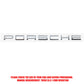 3D ABS Badge Car Porsche Emblem Sticker Decal Auto Trunk Stickers Accessories For Porsche Panamera 911 Carrera S Cayman Boxster