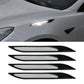 Newest 4Pcs Car Reflective Strips Bumper Protector Carbon Fiber Body Safety Warning Sticker Auto Anti-scratch Tape Auto Styling