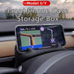 For Tesla Y Multifunctional Steering Wheel Front Storage Box Silicone Phone Holder Glasses Storage Interior Accessories