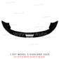 Front Lip For Tesla Model 3 Highland 2024 Front Bumper Lip Spoiler Glossy Black Carbon Body Kits Model 3 + Auto Accessories