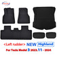 NovaAcc Floor Mats For Tesla Model 3 2021-2024 Highland Model Y 2017-2024 Left Rudder All Weather Waterproof Trunk Cargo Liner
