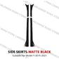 For Tesla Model 3 Y Highland 2017-2024 Side Skirts Body Kits Carbon Fiber Pattern Black ABS Fast Tunning For Tesla Accessories