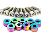 Universal 9PCS M8 Car Styling Modification JDM Sticker Stickers Password Fender Washer License Plate Bolts Auto Accessories