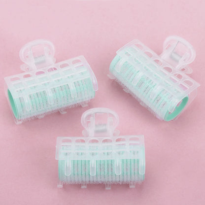 3Pcs/Bag Plastic Hair Rollers Bang Curlers Self-Adhesive Small Hair Curl Clips Beauty Women Rollers Hairdressing Styling Tools