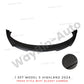 Front Lip For Tesla Model 3 Highland 2024 Front Bumper Lip Spoiler Glossy Black Carbon Body Kits Model 3 + Auto Accessories