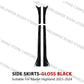 For Tesla Model 3 Y Highland 2017-2024 Side Skirts Body Kits Carbon Fiber Pattern Black ABS Fast Tunning For Tesla Accessories