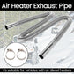 Exhaust pipe 120/150/200CM stainless steel flexible exhaust hose with 2pcs exhaust clamp car generator air diesel parking heater