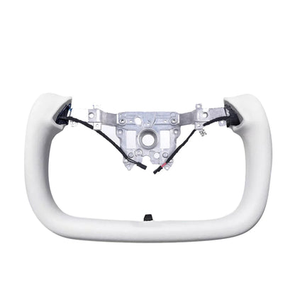 For Tesla Model3 Highland 2023-2024 Yoke Handle Steering Wheel With Heating Nappa Leather Volante Steering Wheel Car Accessories