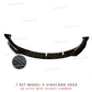 Front Lip For Tesla Model 3 Highland 2024 Front Bumper Lip Spoiler Glossy Black Carbon Body Kits Model 3 + Auto Accessories