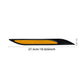 Newest 4Pcs Car Reflective Strips Bumper Protector Carbon Fiber Body Safety Warning Sticker Auto Anti-scratch Tape Auto Styling