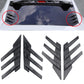 General Motors rear window side spoiler splitter triangle louver decorative side wing fender air vent modification