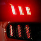 Car Honeycomb Stickers Car Stylish Tail Lights DIY Hollow Protector Decals Auto Rear Lamp Decoration Wrap Film Sticker 48*30cm - shift - knoobs