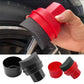 Car Tire Waxing Sponge Car Wax Applicator Pad with Lid Curved Shaped Easy Waxing Tire Sponge Tire Cleaning Tools Detailing Brush - shift - knoobs