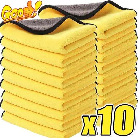 Cars Wash Microfiber Towel 30x30/60CM Car Cleaning Drying Cloth Hemming Cars Care Cloth Detailing Car Wash Towel - shift - knoobs