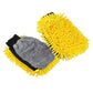 Chenille Car Wash Gloves Microfiber Wipe Car Sponge Scratch Free Car Wash Cleaning Coral Velvet Double - Sided Car Cleaning Tool - shift - knoobs