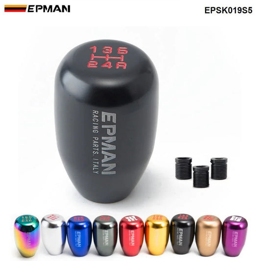 EPMAN Sport Aluminum 5 Speed car Gear Shift Knob - shift-knoobs