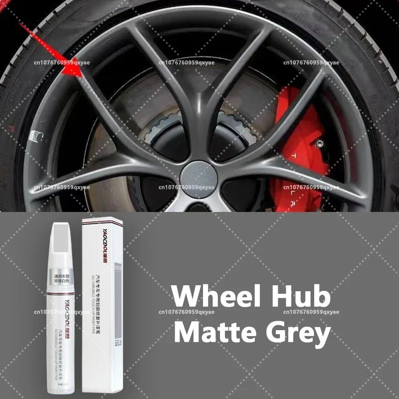 For Tesla car wheel scratches repair pen Matte black dark gun gray silver black multiple colors - shift - knoobs