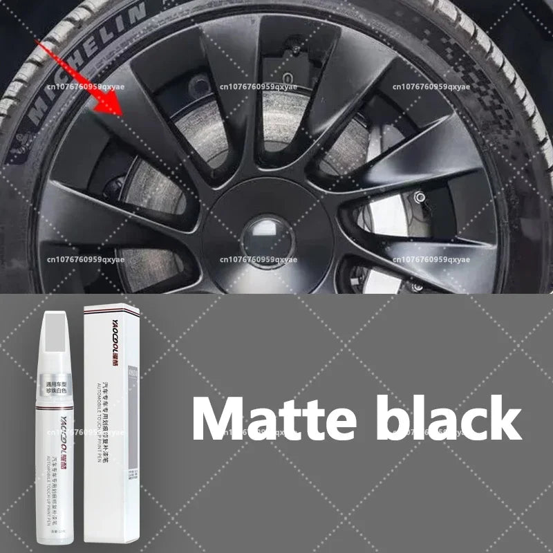 For Tesla car wheel scratches repair pen Matte black dark gun gray silver black multiple colors - shift - knoobs