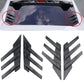 General Motors rear window side spoiler splitter triangle louver decorative side wing fender air vent modification - shift - knoobs