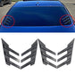 General Motors rear window side spoiler splitter triangle louver decorative side wing fender air vent modification - shift - knoobs