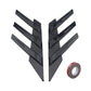 General Motors rear window side spoiler splitter triangle louver decorative side wing fender air vent modification - shift - knoobs