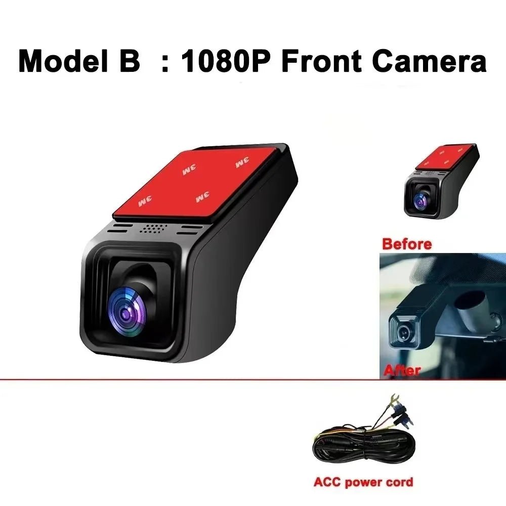 HD 4K 2160P WiFi Car DVR Dash Cam Camera 2K 1600P 1080P 24H Parking Monitor APP Control Car Driving Video Recorder for all cars - shift - knoobs