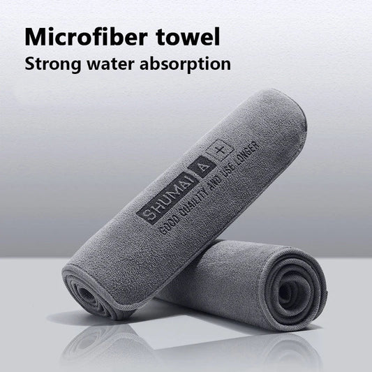High - end Microfiber Auto Wash Towel Car Cleaning Drying Cloth Hemming Car Care Cloth Detailing Car Wash Towel - shift - knoobs