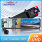 K4 11.26 Inch Carplay & Android Auto 4K 2160P Wifi Dash Cam Rearview Mirror Car DVR GPS Navigation Video Recorder Dual Lens - shift - knoobs