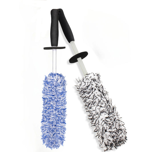 Microfiber Wheel Brush For A Particularly Gentle Cleaning Up To The Wheel Deep Bed, Long Car Wheel Cleaning Brush - shift - knoobs