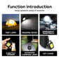 Mini LED Flashlight Keychain Multifunctional Portable COB Camping Lamps USB Charging Work Lights Outdoor Fishing Hiking Lanterna - shift - knoobs