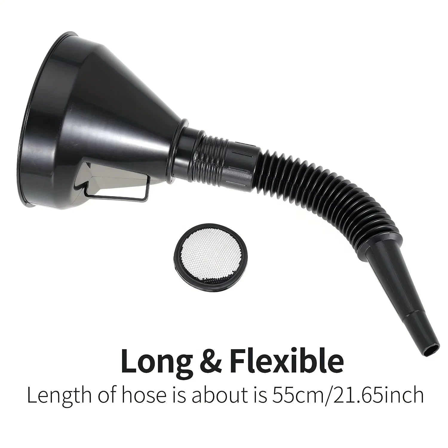 Multi functional car fuel funnel portable refueling funnel for cars and motorcycles, long nozzle, large diameter refueling parts - shift - knoobs