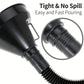 Multi functional car fuel funnel portable refueling funnel for cars and motorcycles, long nozzle, large diameter refueling parts - shift - knoobs