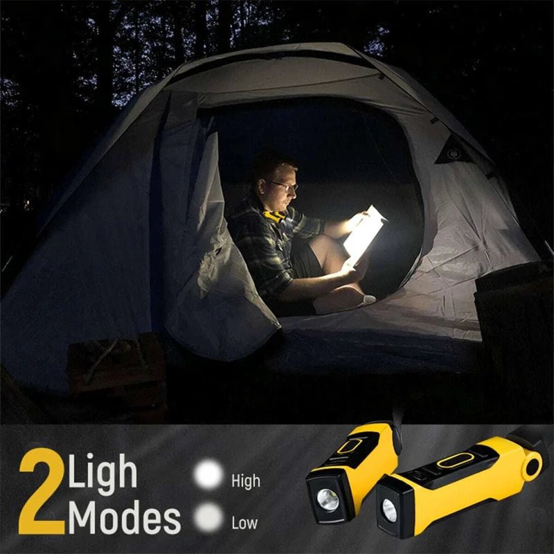 Rechargeable LED Neck Light Book Light for Reading, 2 Brightness Levels, Bendable Arms - Ideal for Reading, Camping, Repairing - shift - knoobs