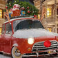 Reindeer Decoration Elk Antler Car Vehicle Nose Horn Costume Decor Set Rudolph Christmas Reindeer Antlers Red Nose Ornaments 1PC - shift - knoobs